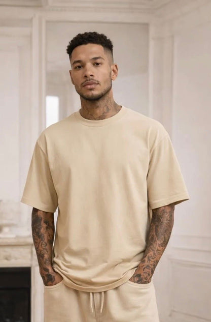 T-shirt oversized blauw