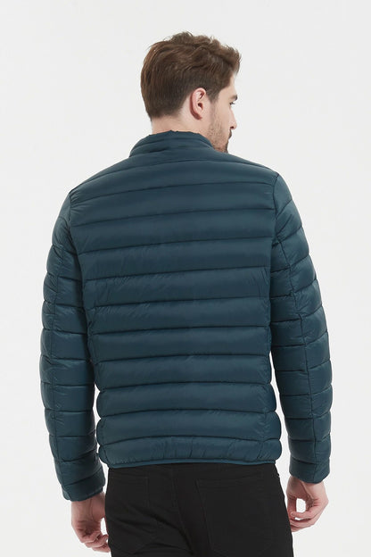 Heren Lichtgewicht Gewatteerde Jas diepblauw