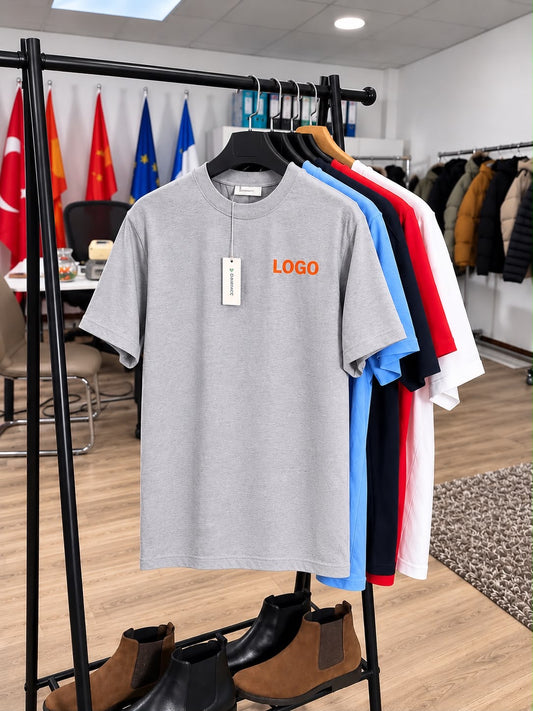 T-shirt met logo bedrukking