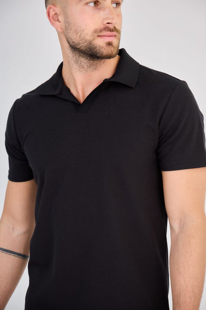 V T-shirt (zwart)