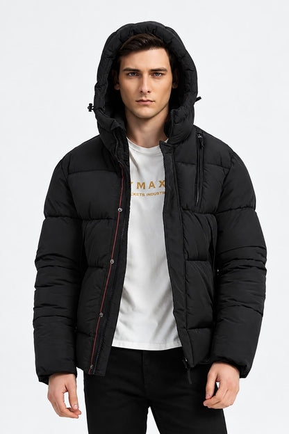 Heren Puffer Jacket Zwart