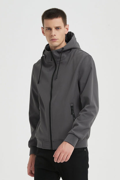 Softshell jas donkergrijs