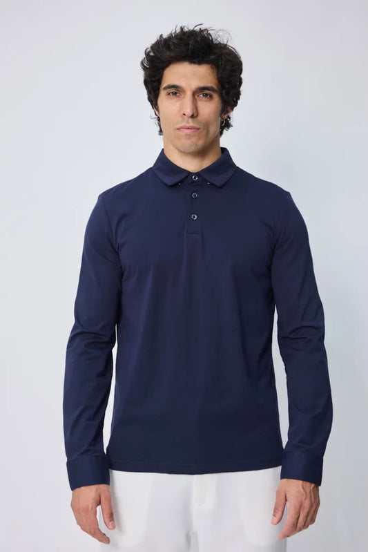 Polo trui donker blauw