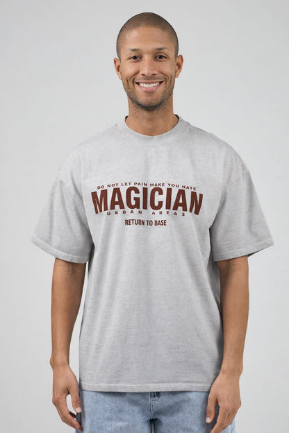T-shirt licht grijs