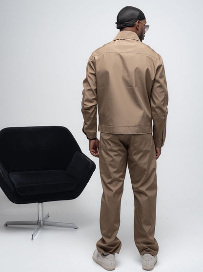 Tweedelig lange set taupe