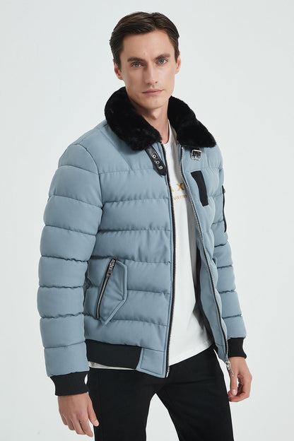 Puffer Bomber licht blauw