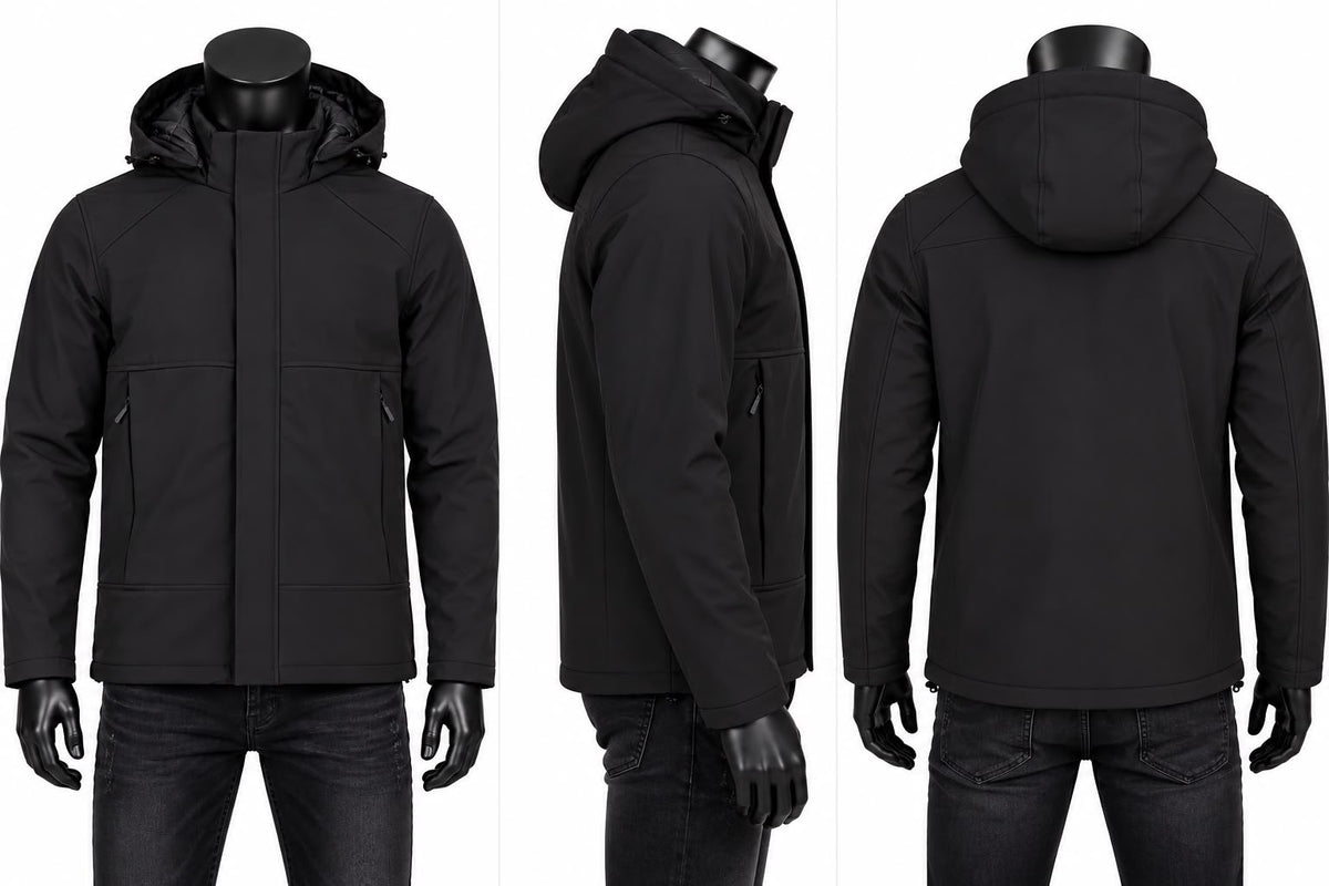 Heren Softshell Jas zwart