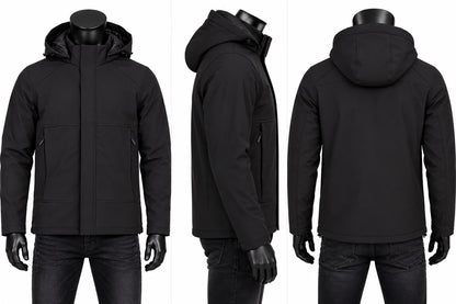 Heren Softshell Jas zwart