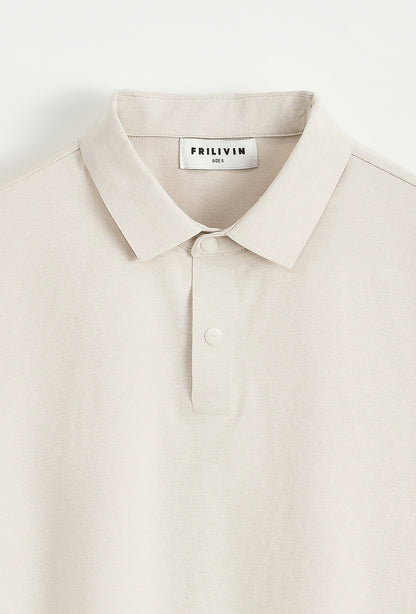 Polo korte mouwen (creme)