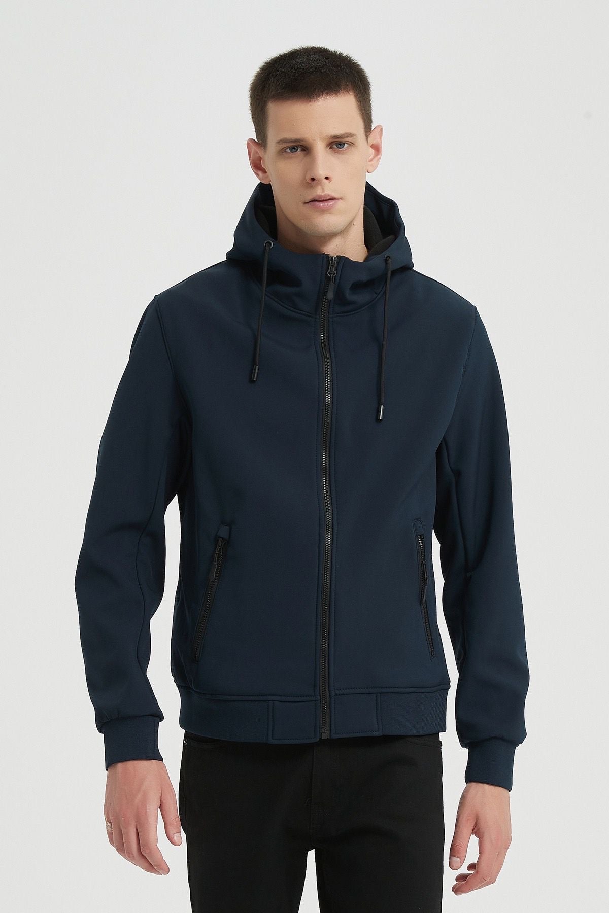 Softshell jas donkerblauw