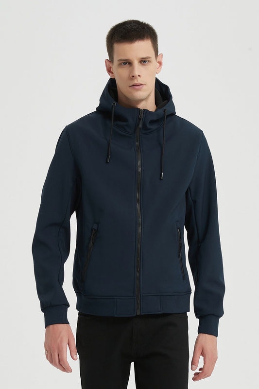 Softshell jas donkerblauw