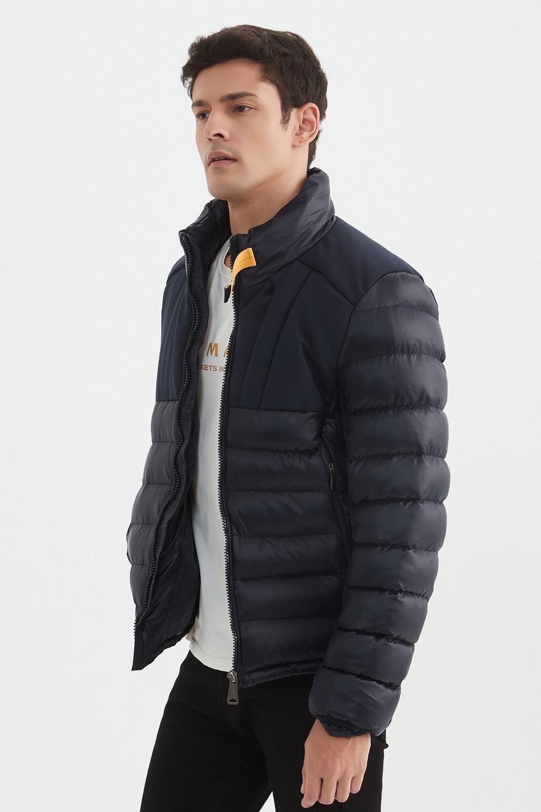 Pufferjas heren donkerblauw