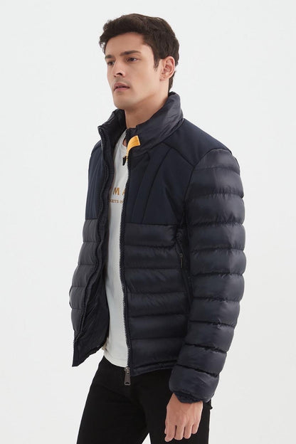 Pufferjas heren donkerblauw
