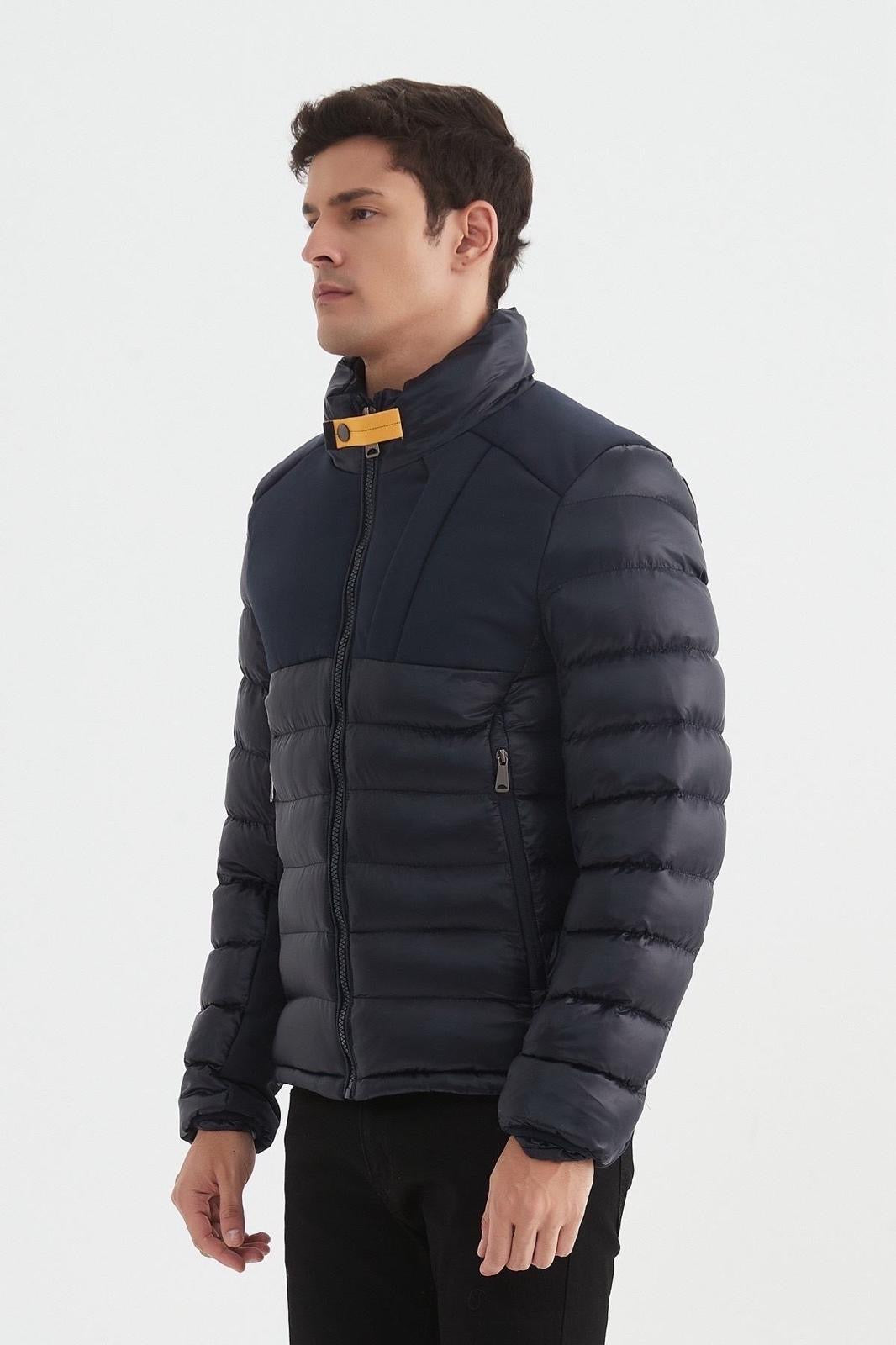 Pufferjas heren donkerblauw