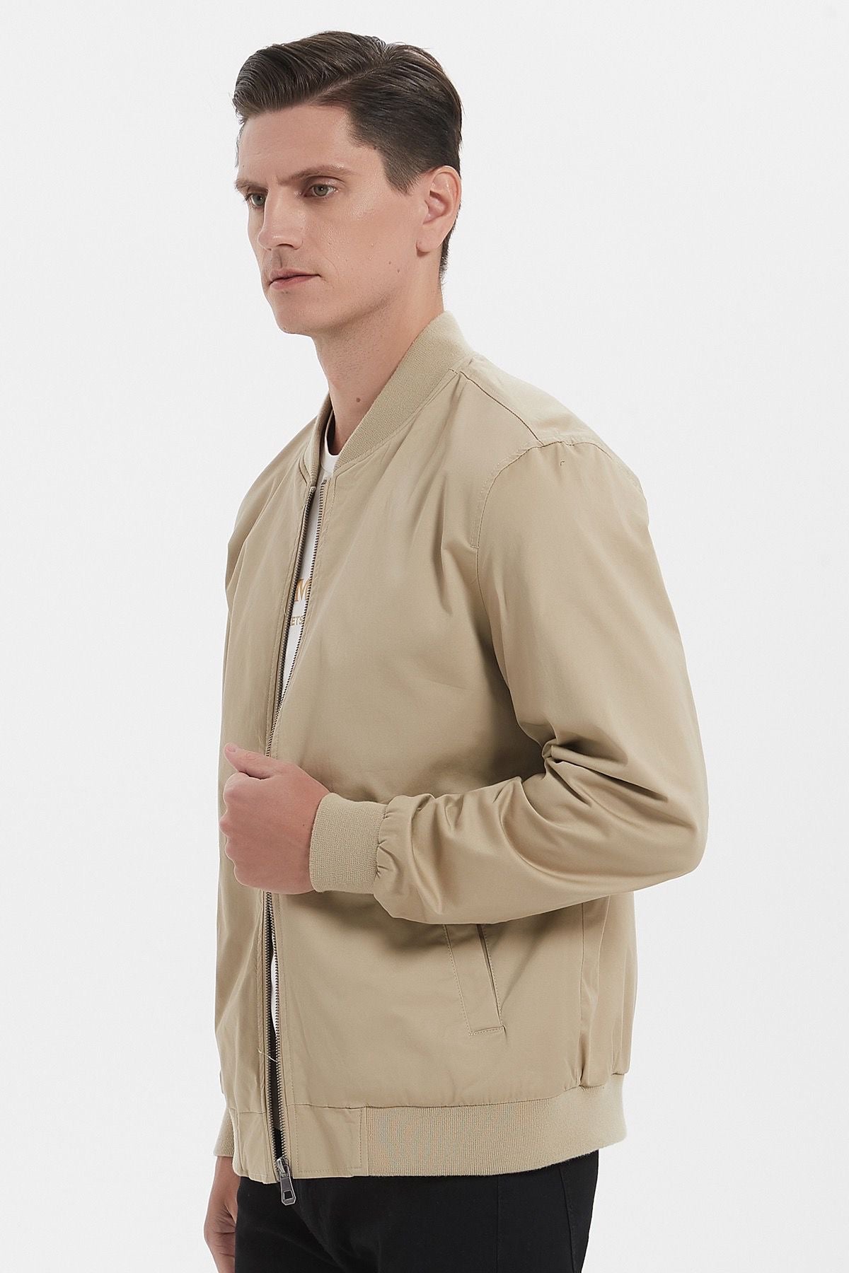Bomber jacket beige