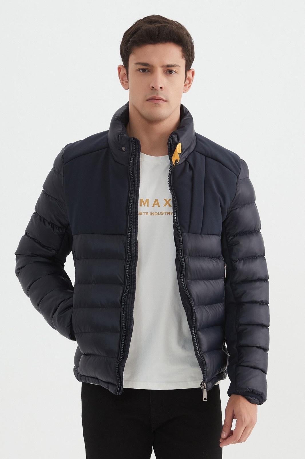 Pufferjas heren donkerblauw