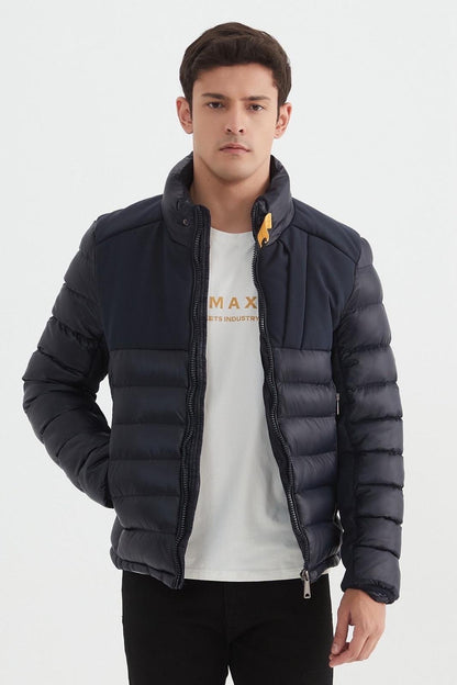 Pufferjas heren donkerblauw
