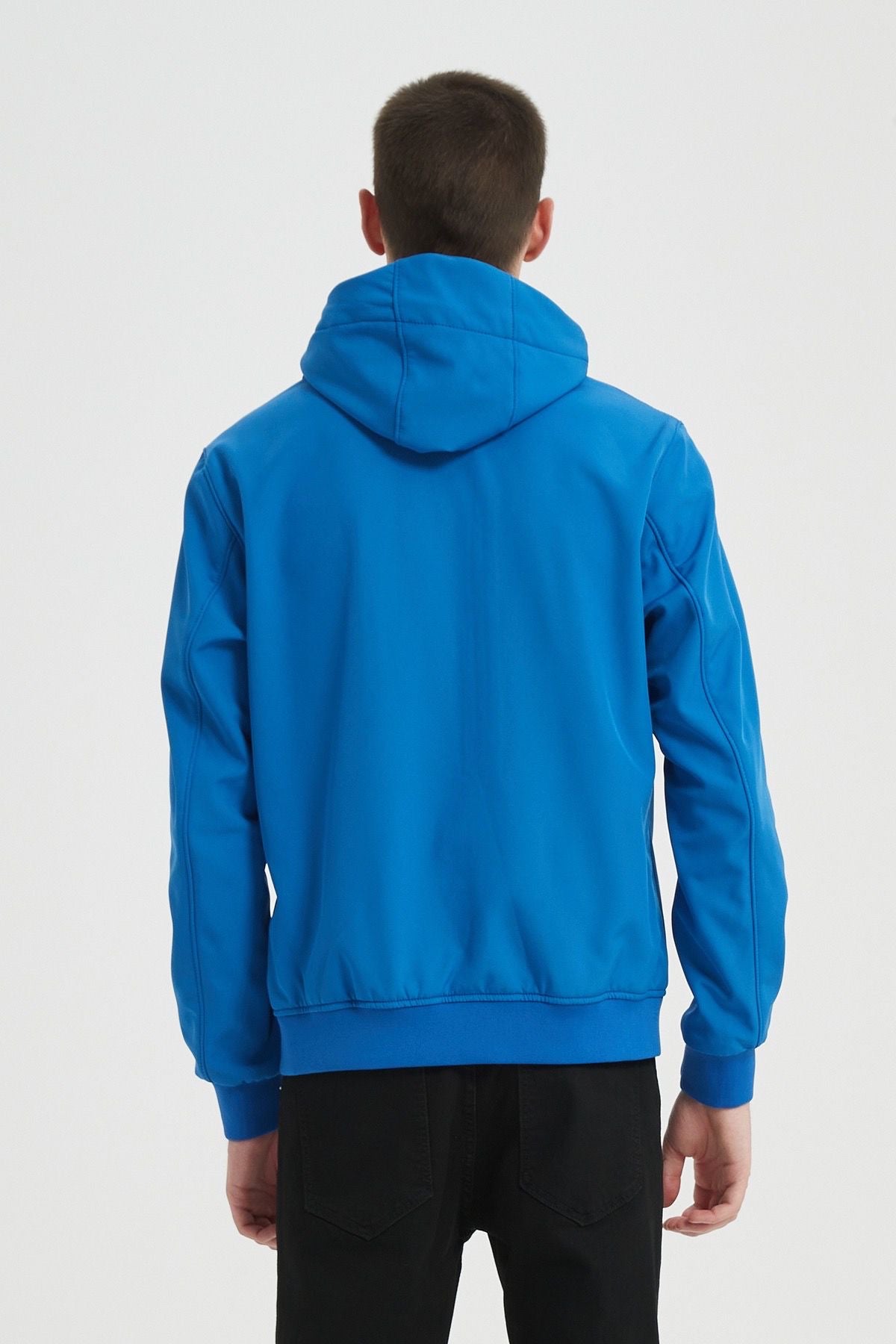 Softshell jas blauw