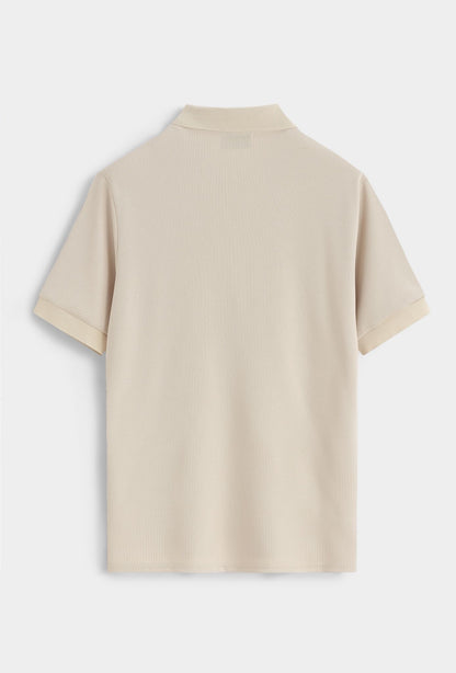 Polo met rits (zwart)