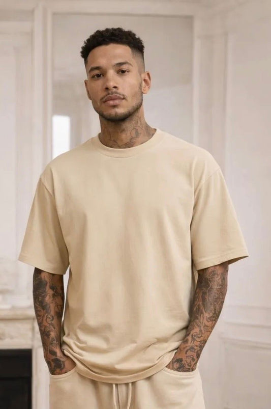 T-shirt oversized beige