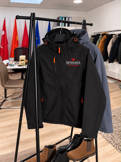 Softshell jas (voorbeeld) bedrukking