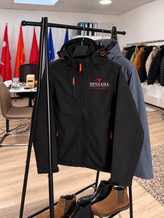 Softshell jas (voorbeeld) bedrukking