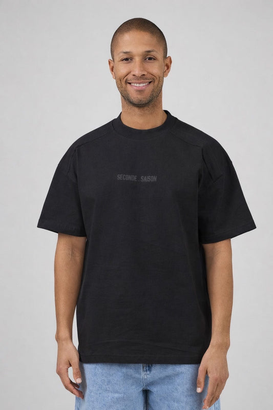 Basic shirt met tekst