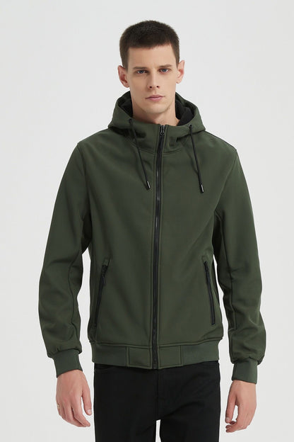 Softshell jas legergroen