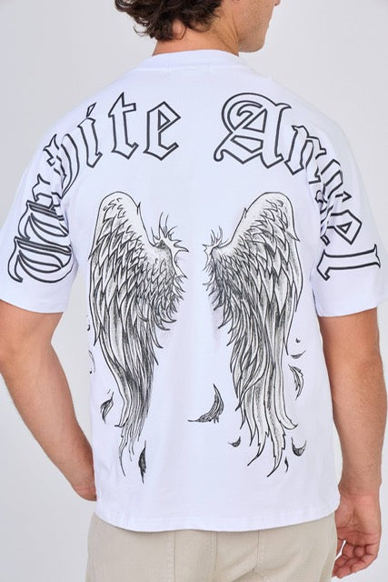 White Angel-Samkill-Wit T-shirt