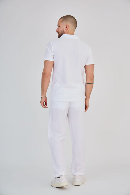 V T-shirt (wit)