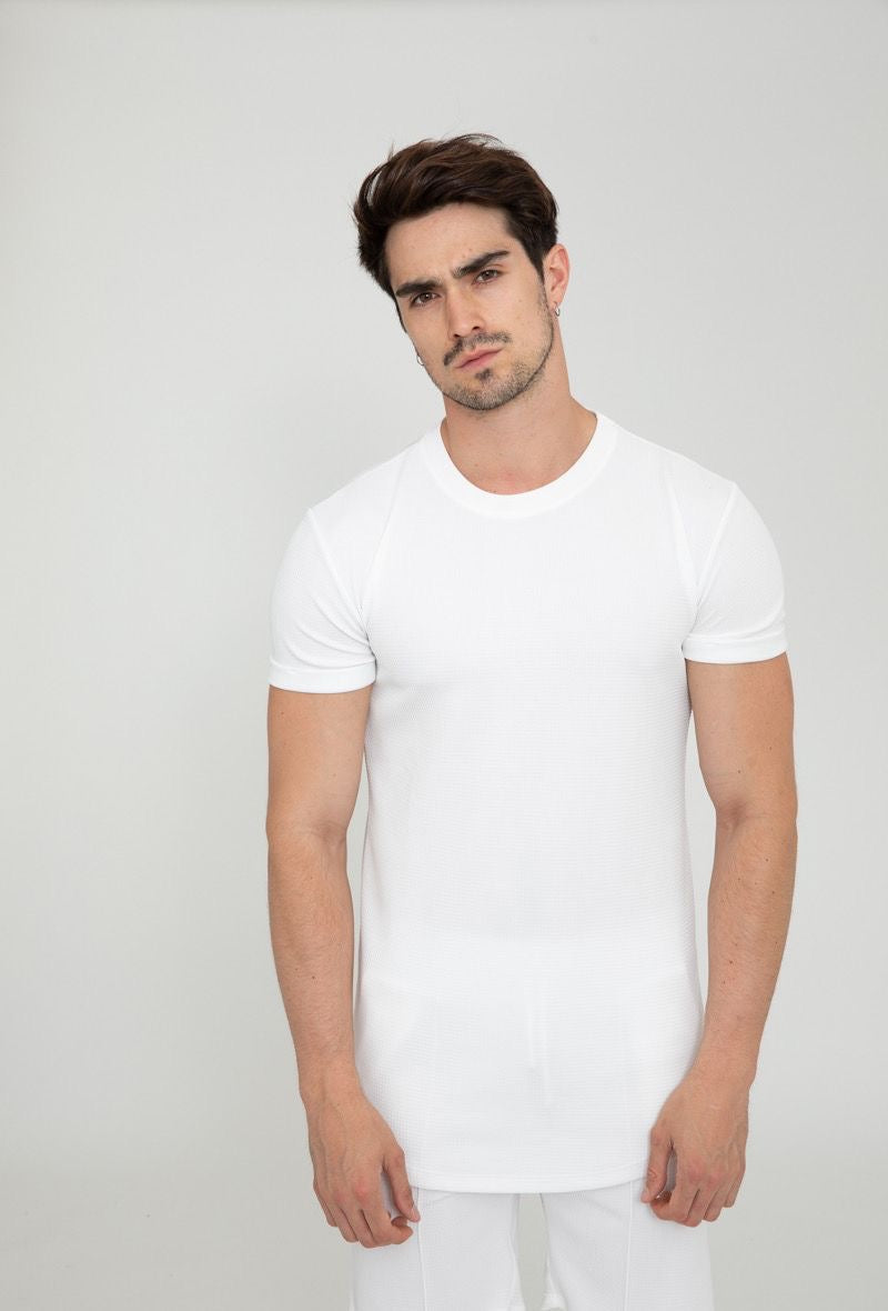 Witte strak t- shirt samkill