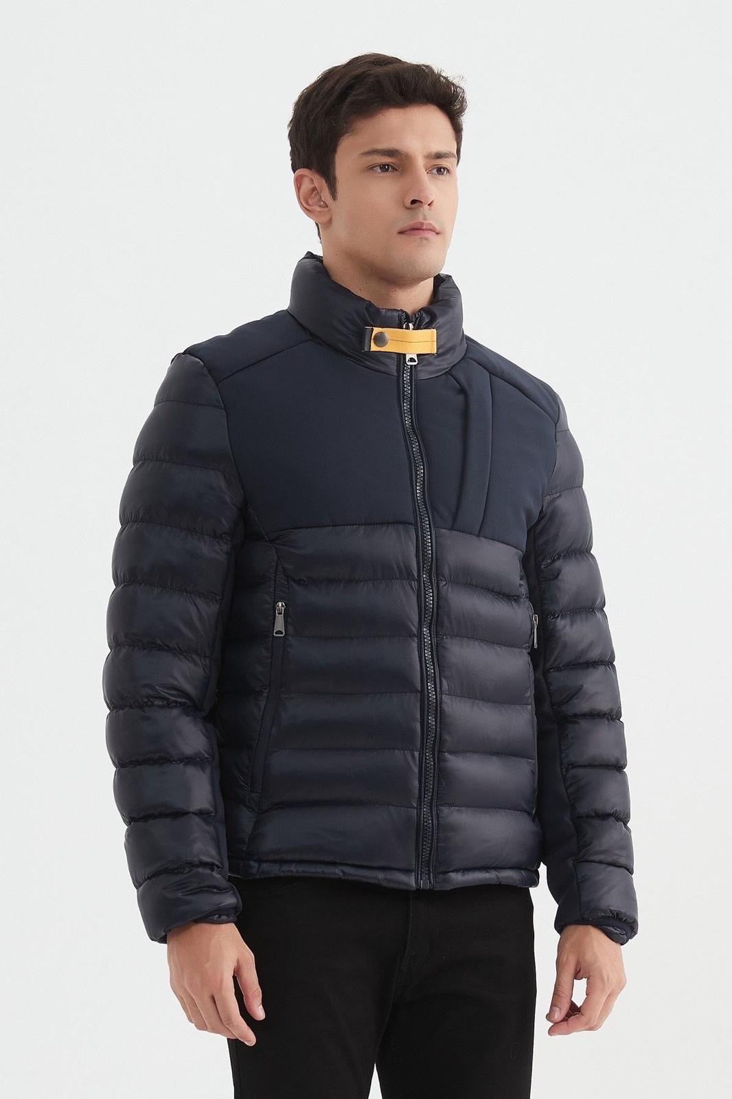 Pufferjas heren donkerblauw