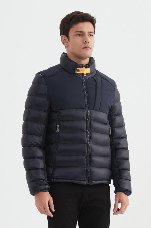 Pufferjas heren donkerblauw