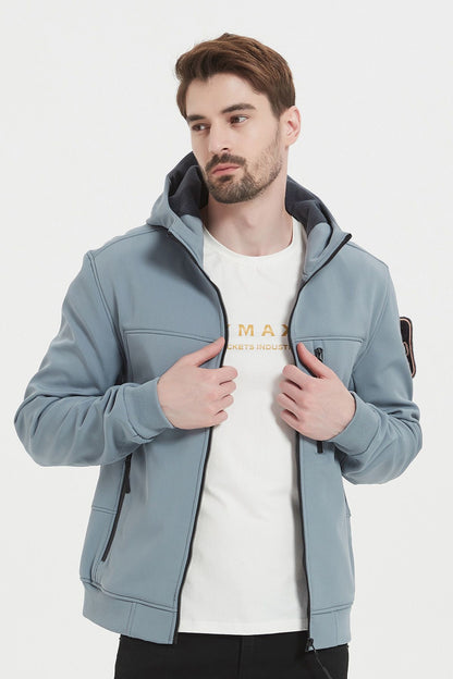 Softshell jas met patch