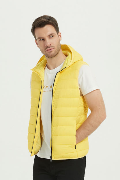 Bodywarmer met capuchon geel (R)