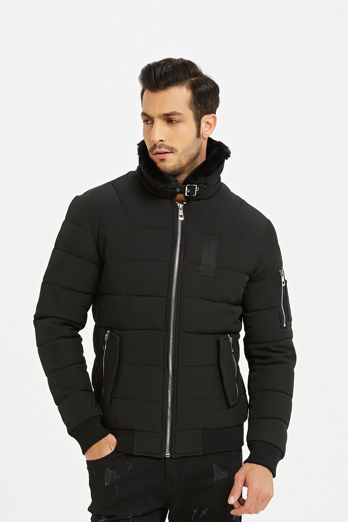 Puffer Bomber zwart