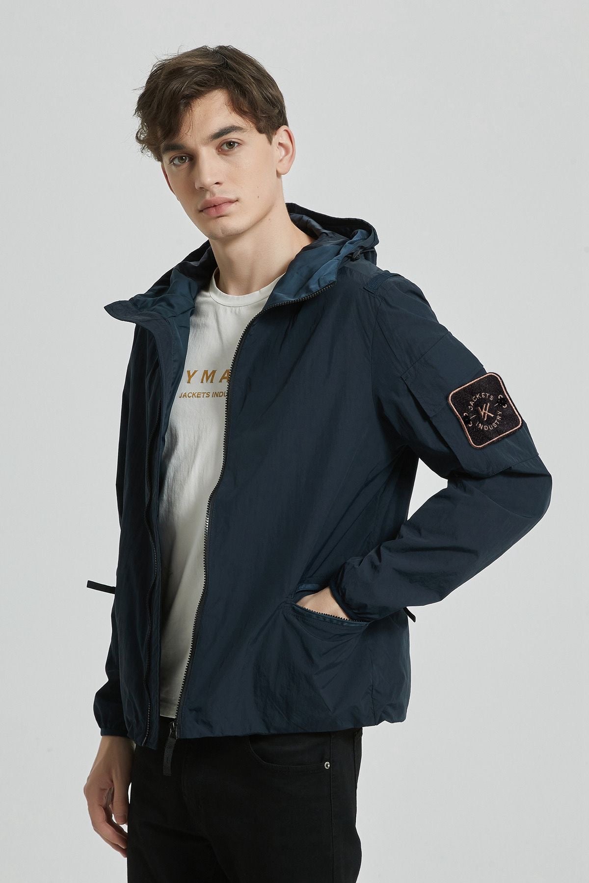 Lente jas heren donkerblauw