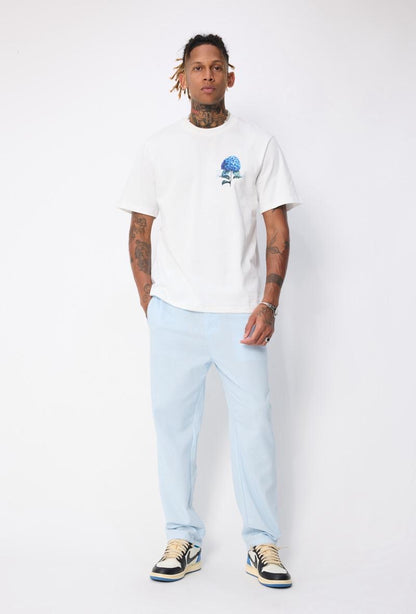 Tropical T-shirts lichtblauw