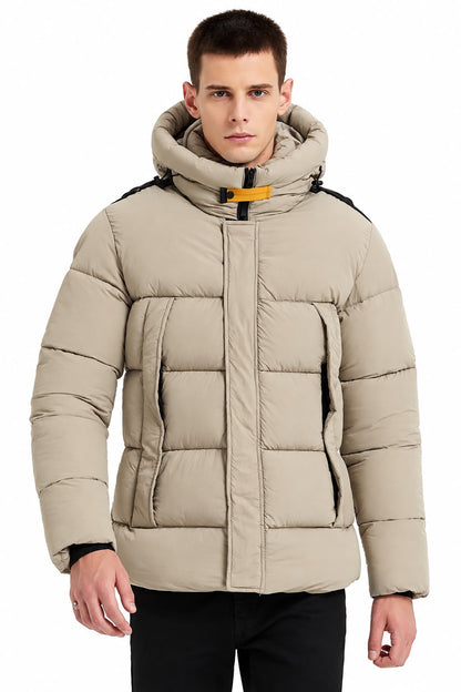Beige Puffer Winterjas