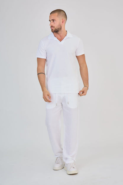 V T-shirt (wit)