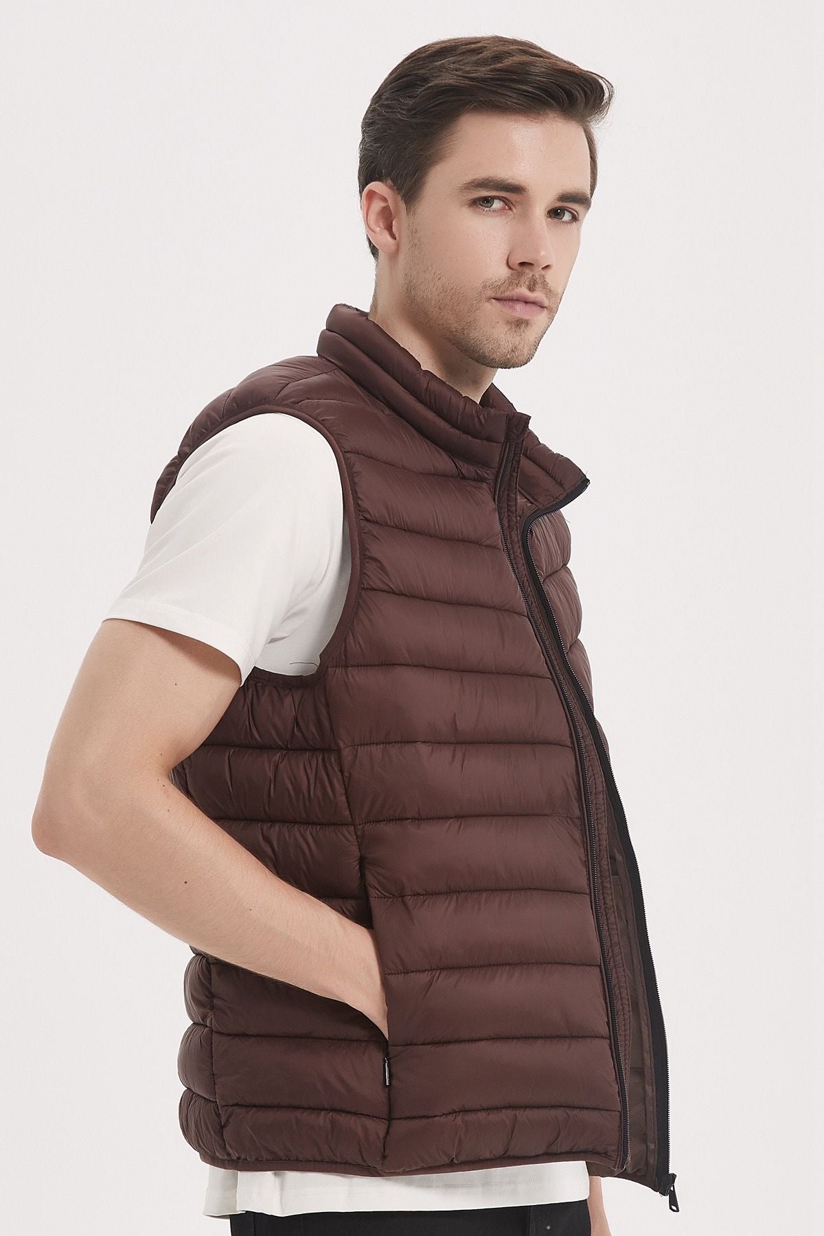 Bodywarmer donkerbruin