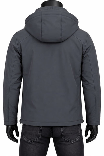 Heren Softshell Jas Donker Grijs