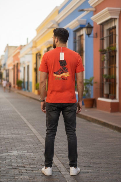 SNEAKER-T-SHIRT-ROOD