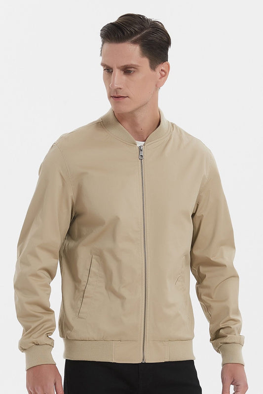 Bomber jacket beige