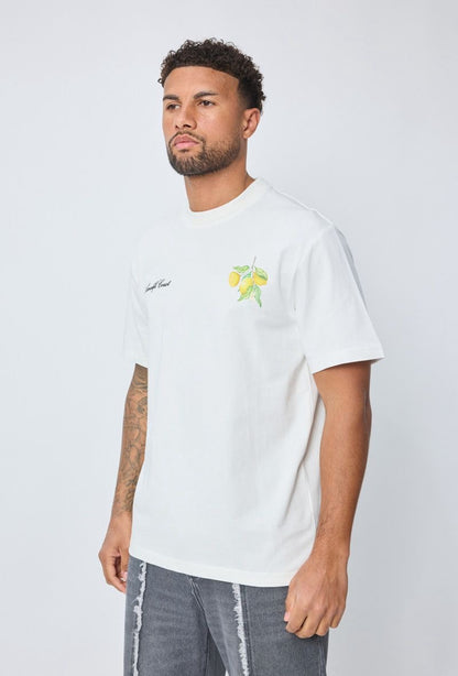 T-shirt met print Limoncello (zwart)