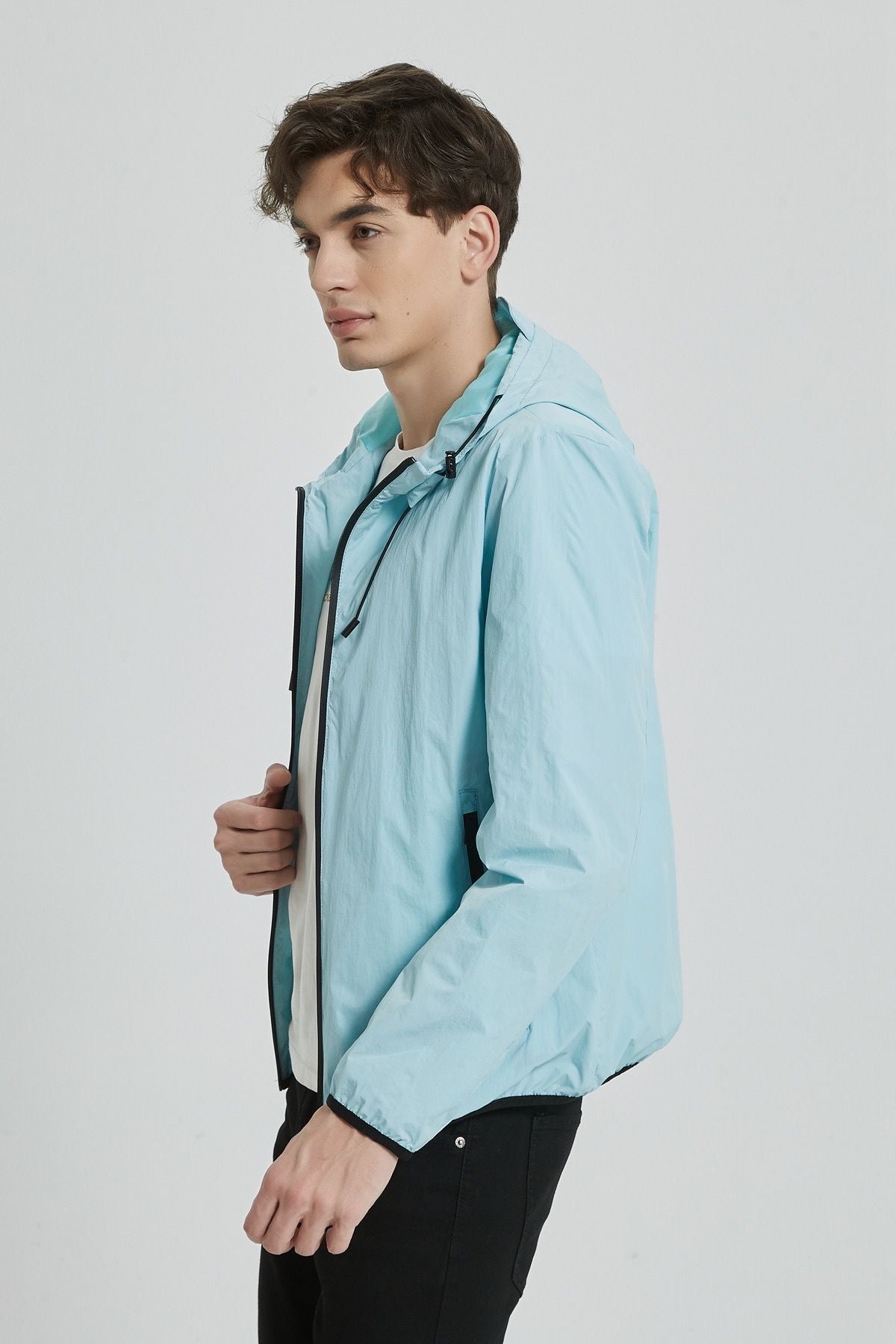 Jas licht blauw