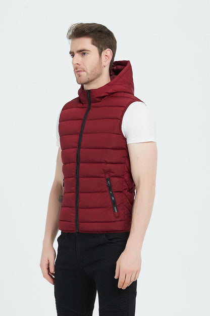 Bodywarmer met capuchon rood (R)