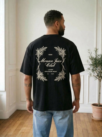 T-shirt met tekst (zwart)
