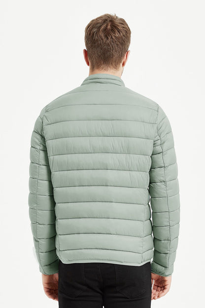 Heren Lichtgewicht Gewatteerde Jas mintgroen