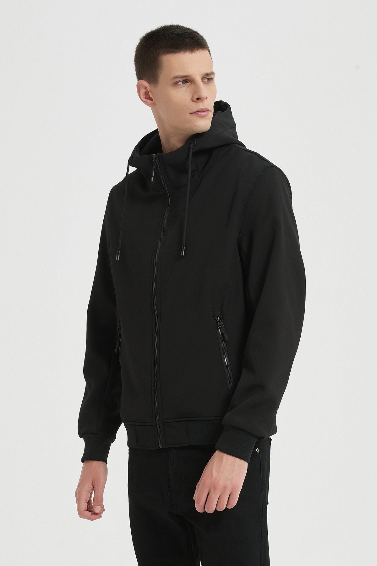 Softshell jas zwart